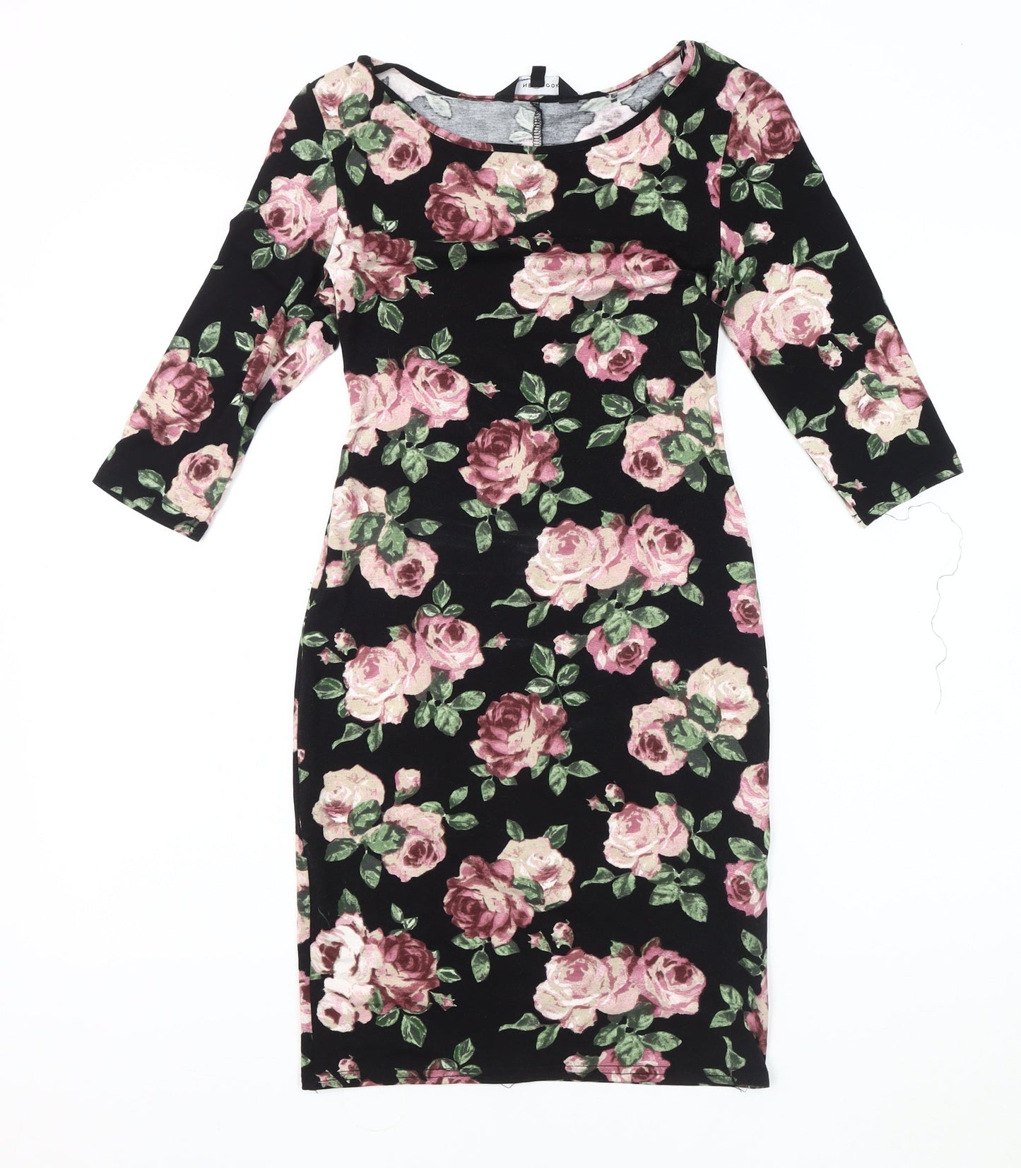 New Look Women's Multicoloured Floral Bodycon Dress, Size 8