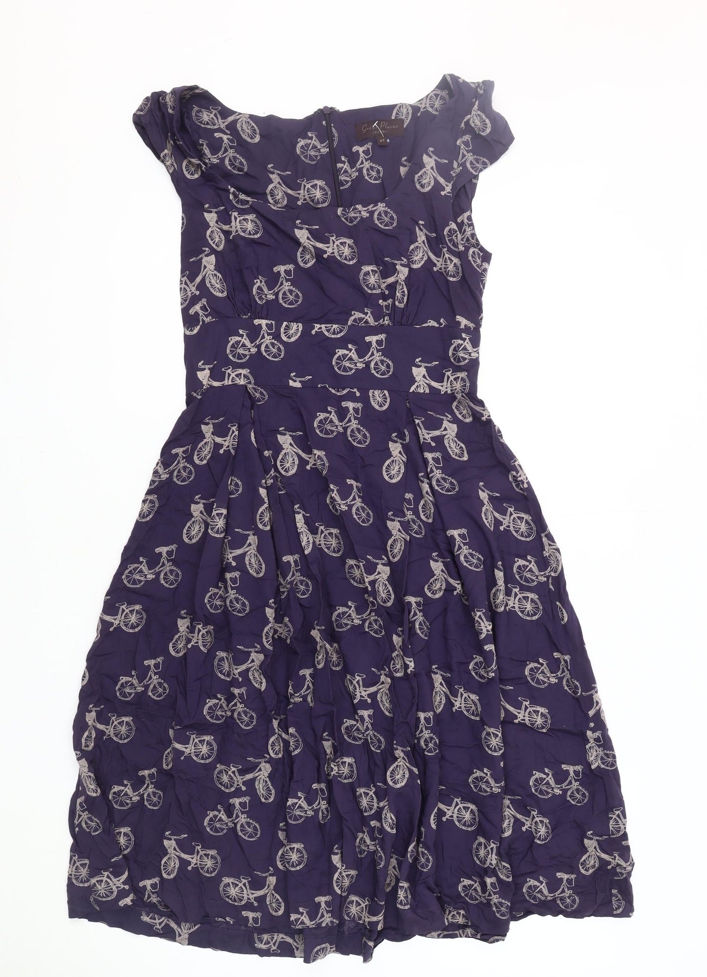 Great Plains Women's Purple XS Fit & Flare Dress