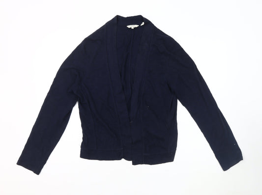 Fat Face Women's Blue Open Front Cardigan, Size 14, Casual Knit