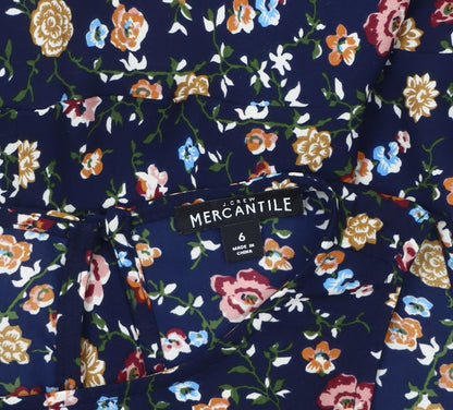 J.Crew Mercantile Women's A-Line Floral Dress Size 10