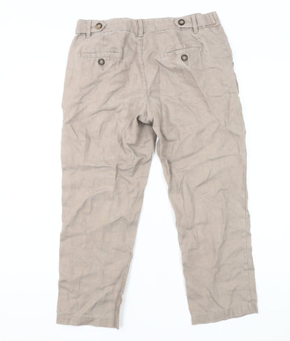 Fat Face Women's Beige Button Trousers