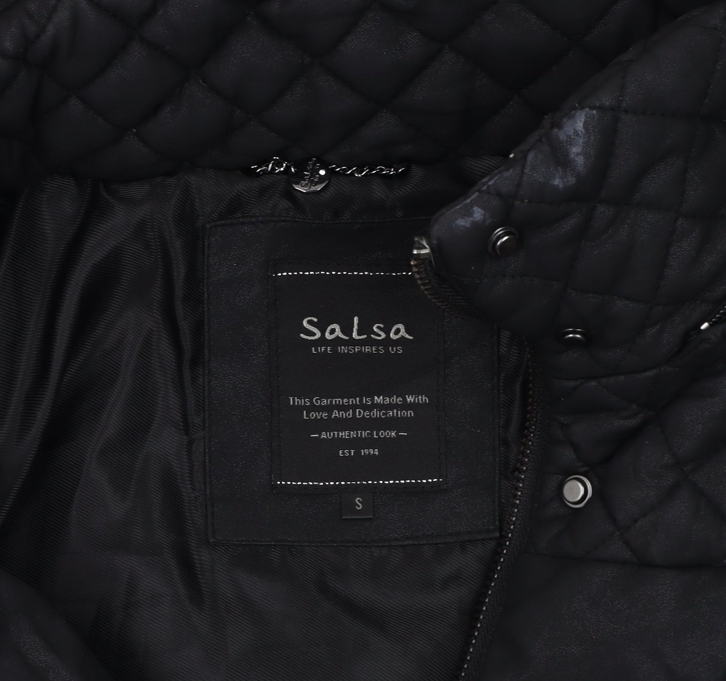 Salsa Women's Black Puffer Coat Size S with Fur Trim