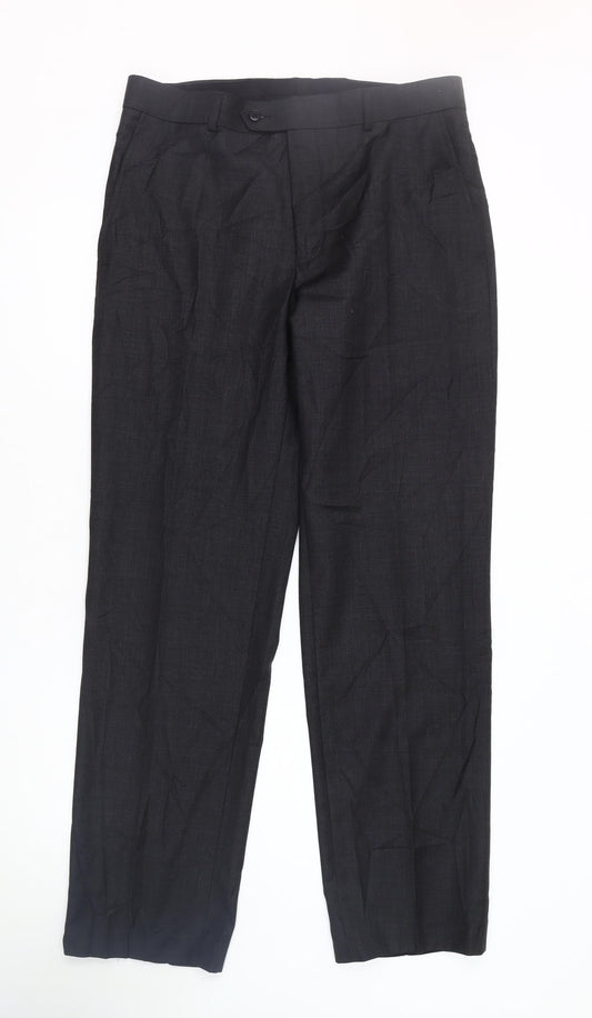 John Lewis Men's Black Dress Pants, Size 34