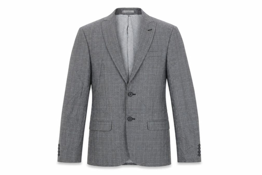 Mens UK Size 34 limehaus Regular Grey Suit Jacket