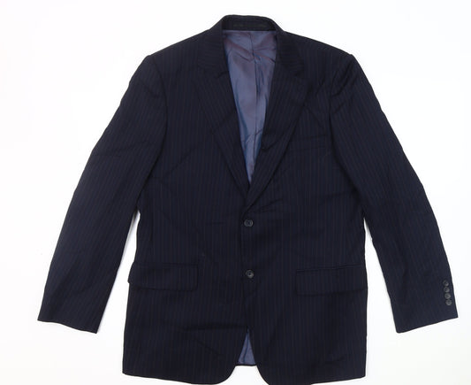 Mens UK Size 40 Brook Taverner Regular Blue Suit Jacket