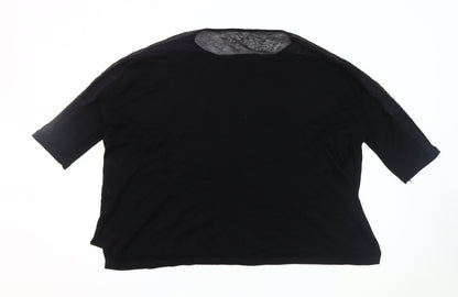 Womens UK Size L Phase Eight Black Basic Blouse