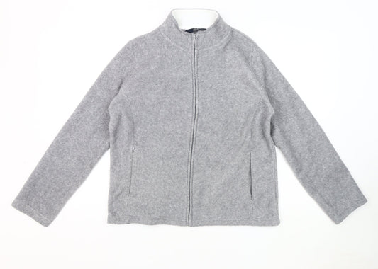 Unisex Adults UK Size M Isle Essentials Grey Basic Jacket