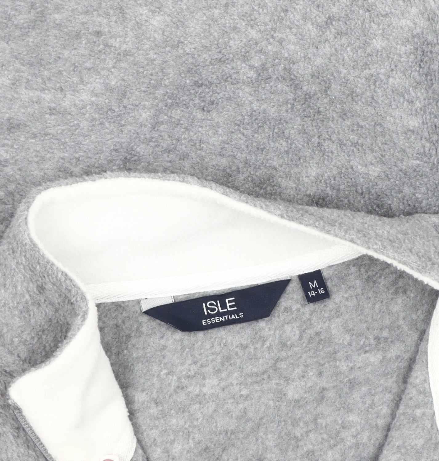Unisex Adults UK Size M Isle Essentials Grey Basic Jacket