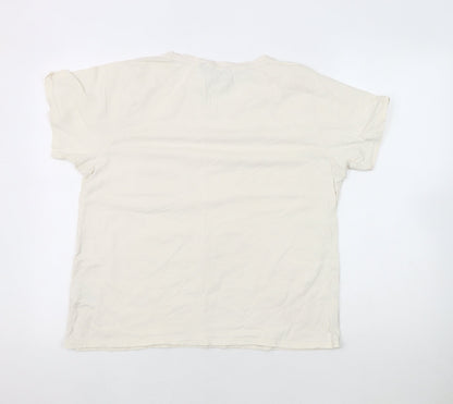 Womens UK Size 16 J.CREW White Basic T-Shirt