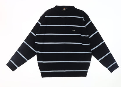 Rapid Fire Men's M Black Striped Pullover Jumper