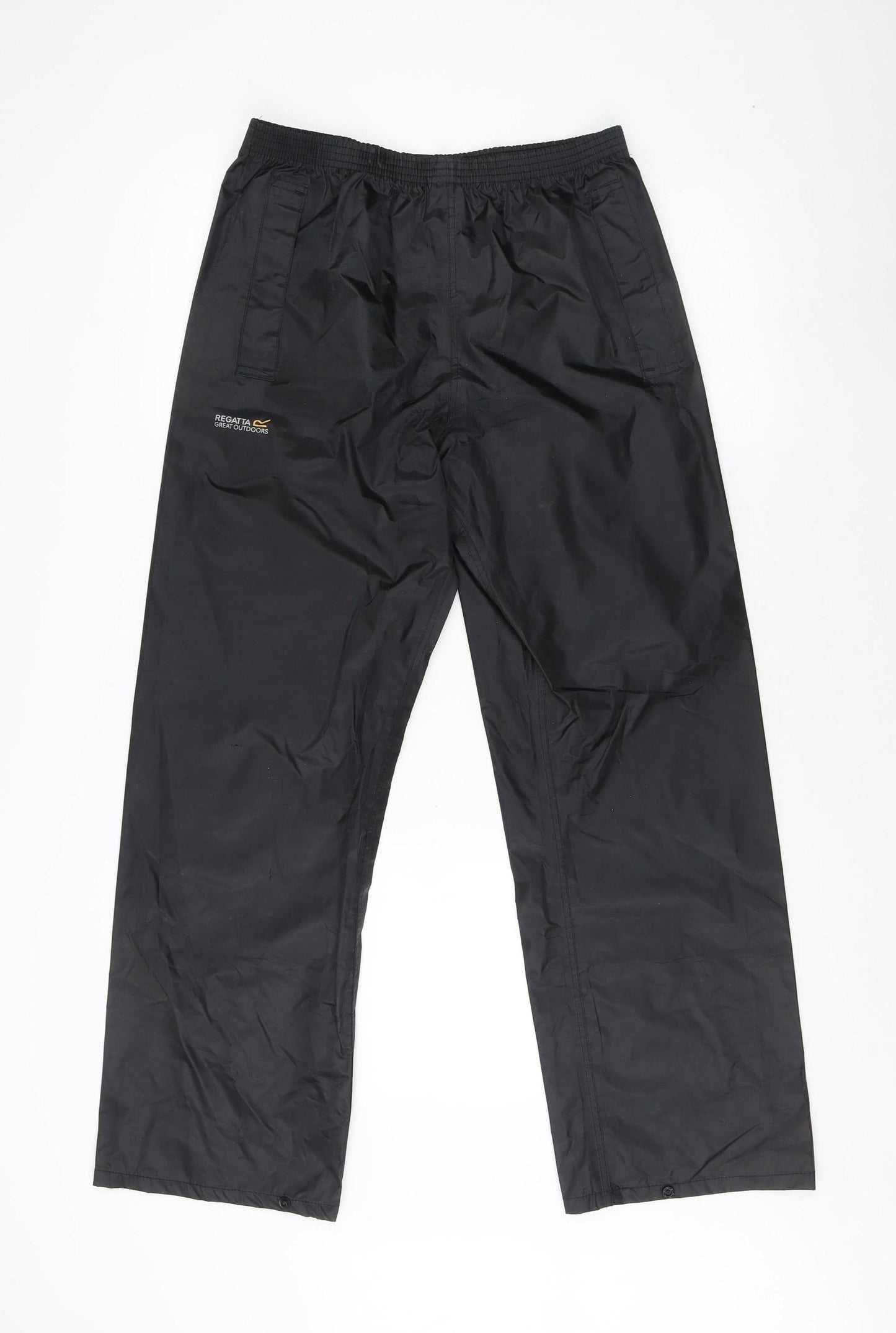 Regatta Men's Black Rain Trousers, Size 26, Waterproof