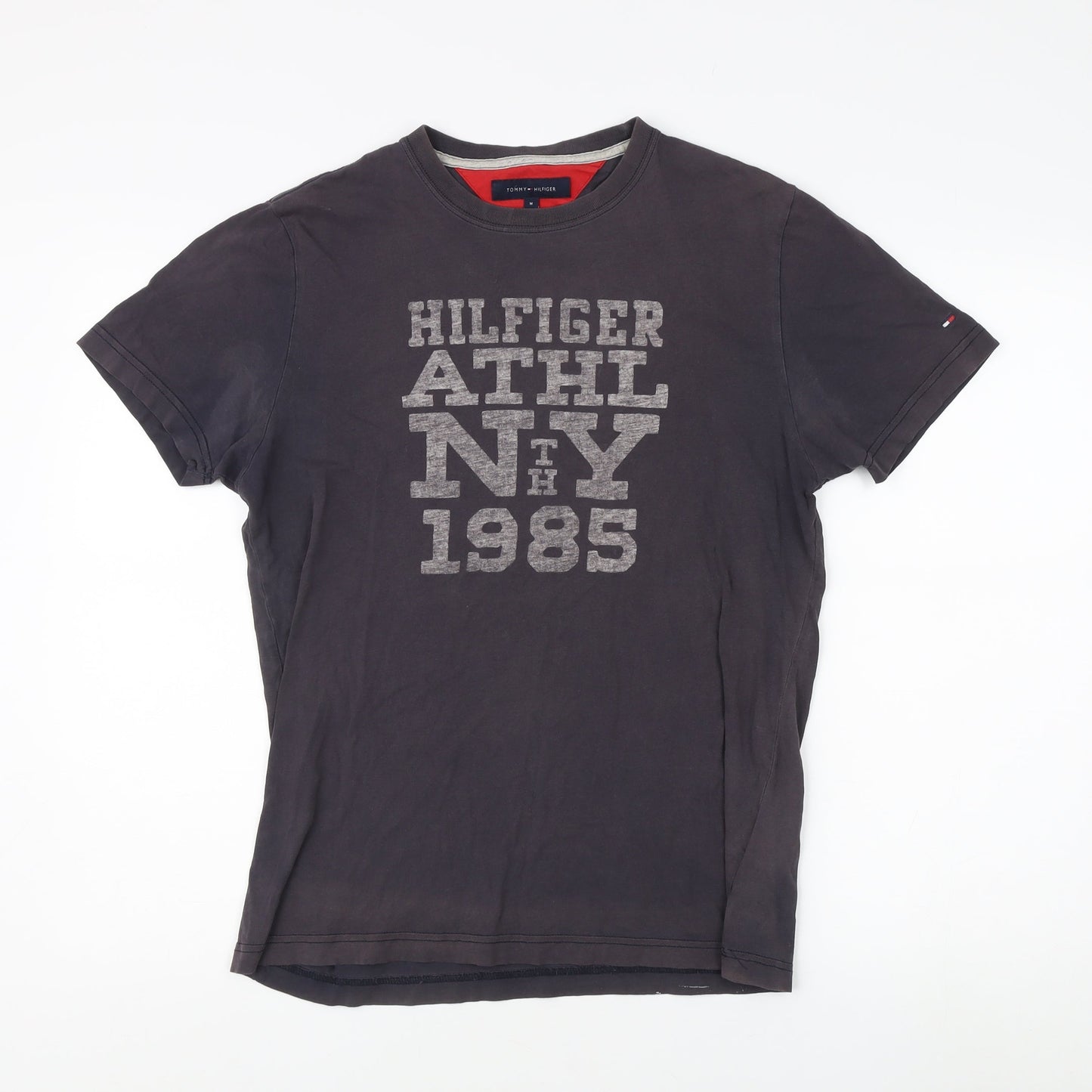 Unisex Adults UK Size M Tommy Hilfiger Black Basic T-Shirt