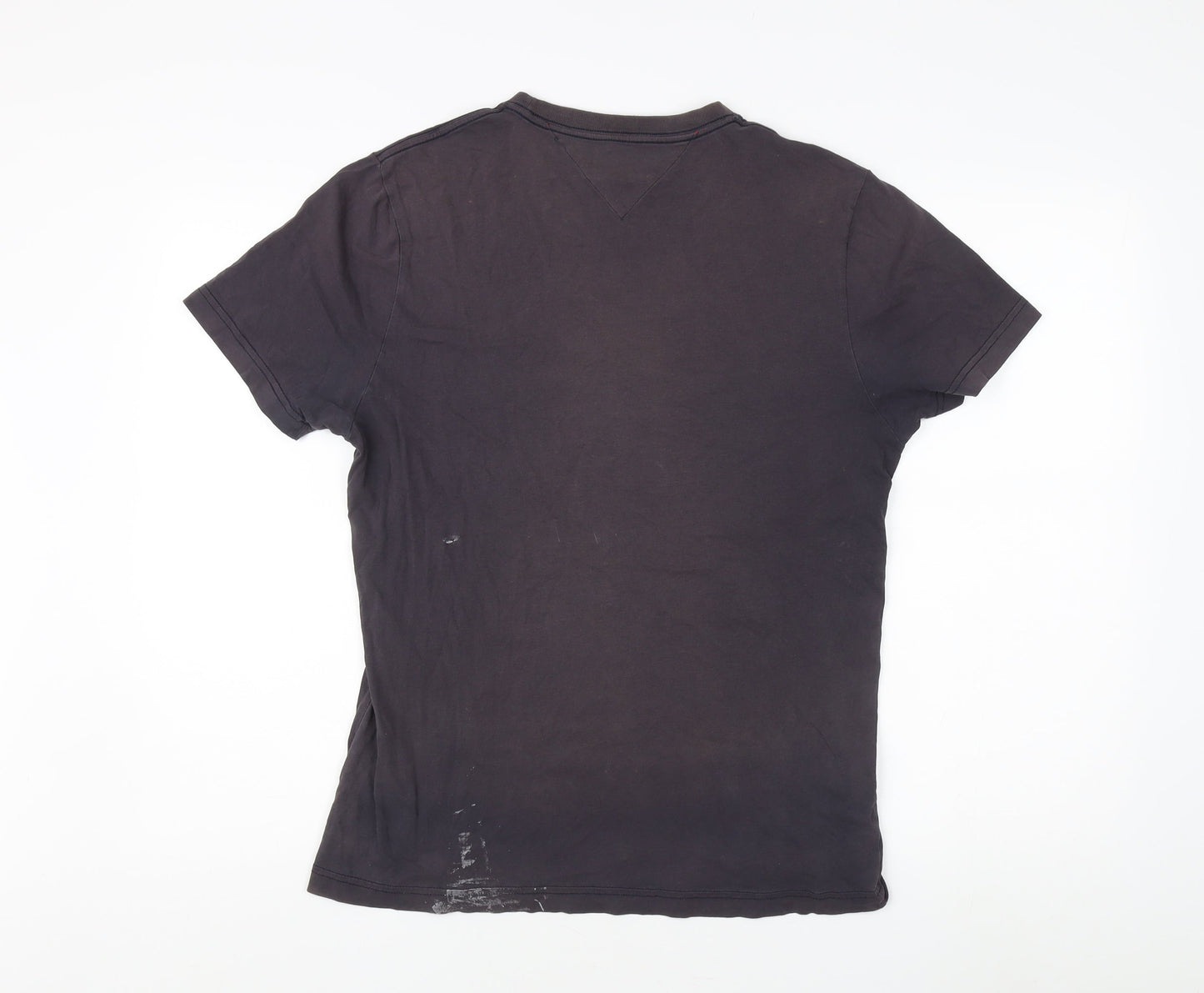 Unisex Adults UK Size M Tommy Hilfiger Black Basic T-Shirt