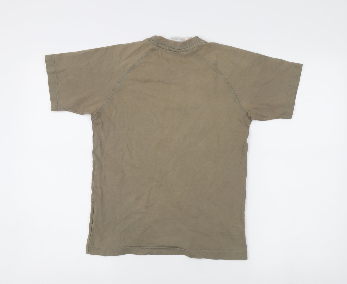 Unisex Adults UK Size M adidas Brown Basic T-Shirt