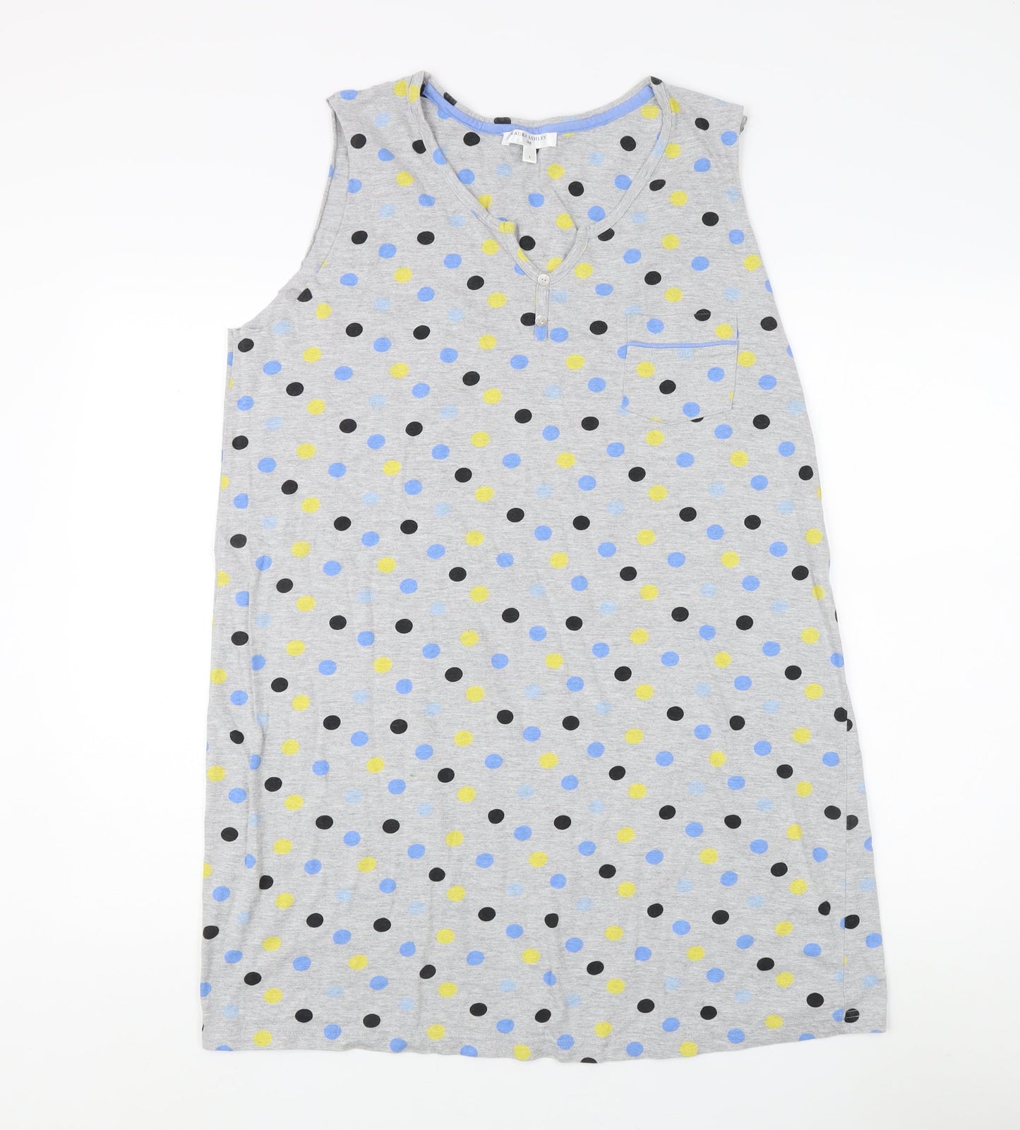 Womens UK Size L Laura Ashley Grey Tunic Tank