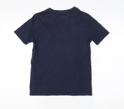 Unisex Adults UK Size L Tommy Hilfiger Blue Basic T-Shirt