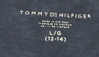 Unisex Adults UK Size L Tommy Hilfiger Blue Basic T-Shirt