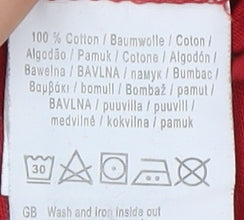 Puma Men's Red Logo T-Shirt L Crew Neck