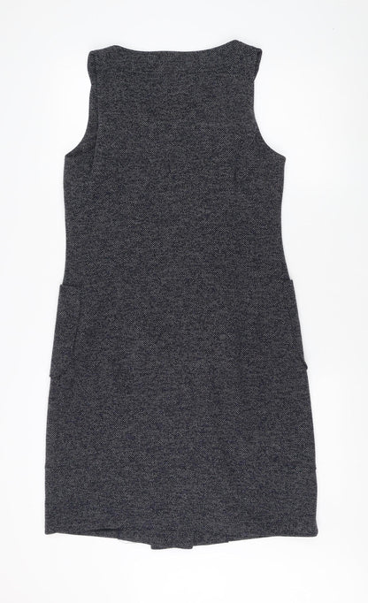 Laura Ashley Women's Grey Shift Dress Size 12
