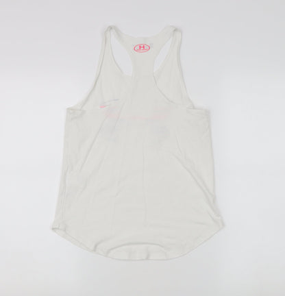 Under Armour Women's White Tank Top YXL