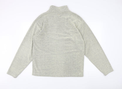 Mens UK Size M Firetrap Beige Henley Sweatshirt