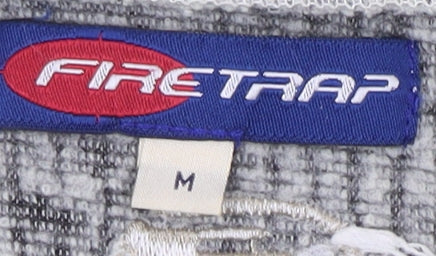 Mens UK Size M Firetrap Beige Henley Sweatshirt