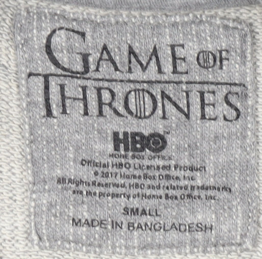 Mens UK Size S Game Of Thrones Grey Pullover Sweatshirt