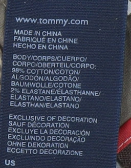 Womens UK Size 6 Tommy Hilfiger Regular Fit Casual Beige Trousers