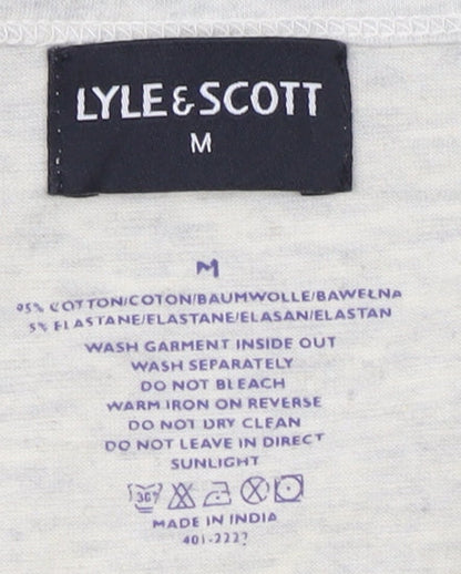 Lyle & Scott Beige Men's M T-Shirt - New Logo Style