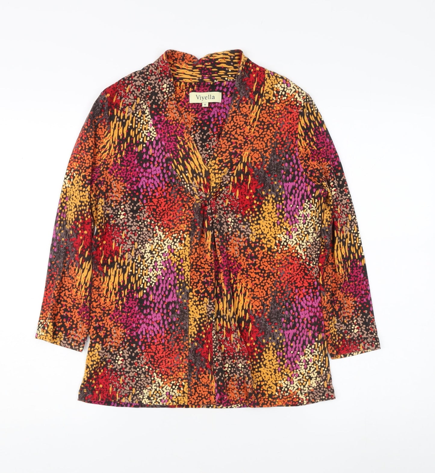 Womens UK Size M Viyella Multicoloured Basic Blouse