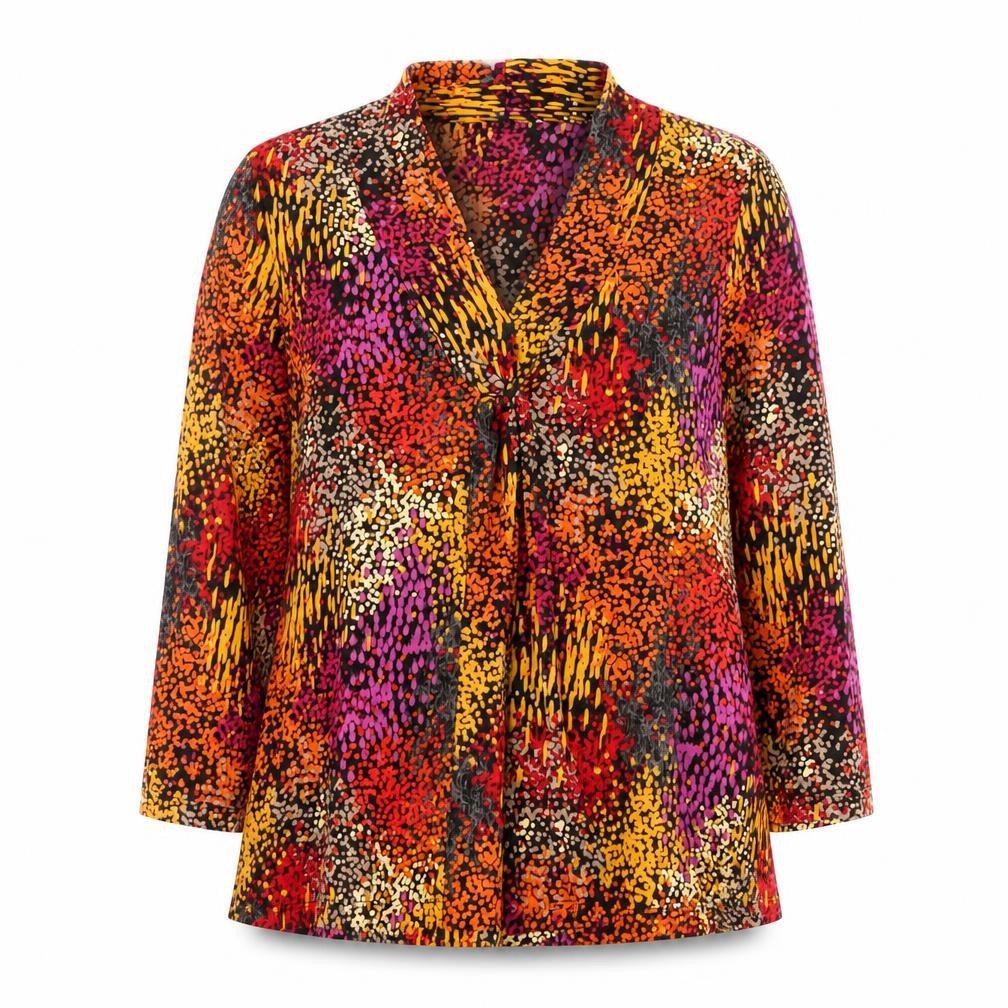 Womens UK Size M Viyella Multicoloured Basic Blouse