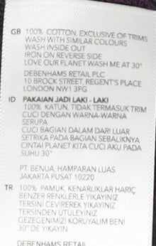 Jasper Conran Men's Purple Striped Polo L