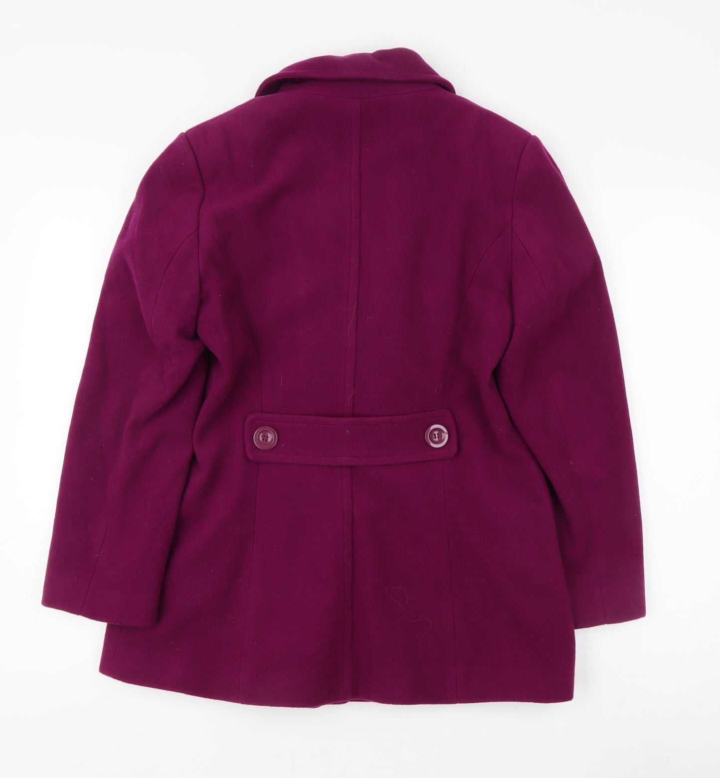 Womens UK Size 10 Eastex Purple Pea Coat