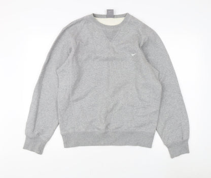 Mens UK Size S Nike Grey Pullover Sweatshirt