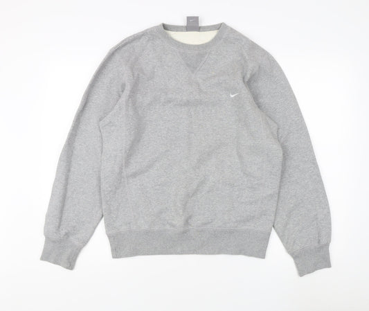 Mens UK Size S Nike Grey Pullover Sweatshirt