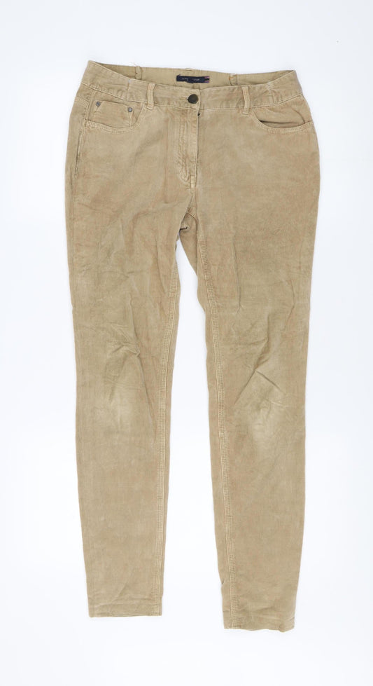 Tommy Hilfiger Women's Beige Corduroy Trousers, Size 6