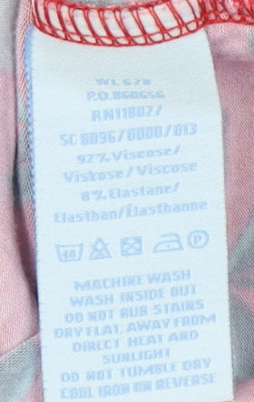 Boden Women's Red Floral Wrap Blouse, Size 10