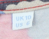 Boden Women's Red Floral Wrap Blouse, Size 10