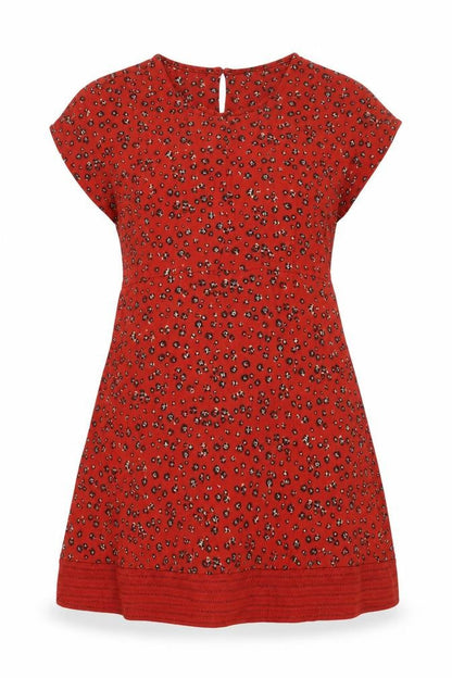 FatFace Women's Red Animal Print Dress Size 10