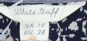 Womens UK Size 10 White Stuff Blue Basic T-Shirt
