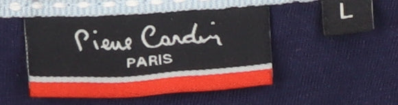 Pierre Cardin Men's Blue Motorcycle T-Shirt, Size L