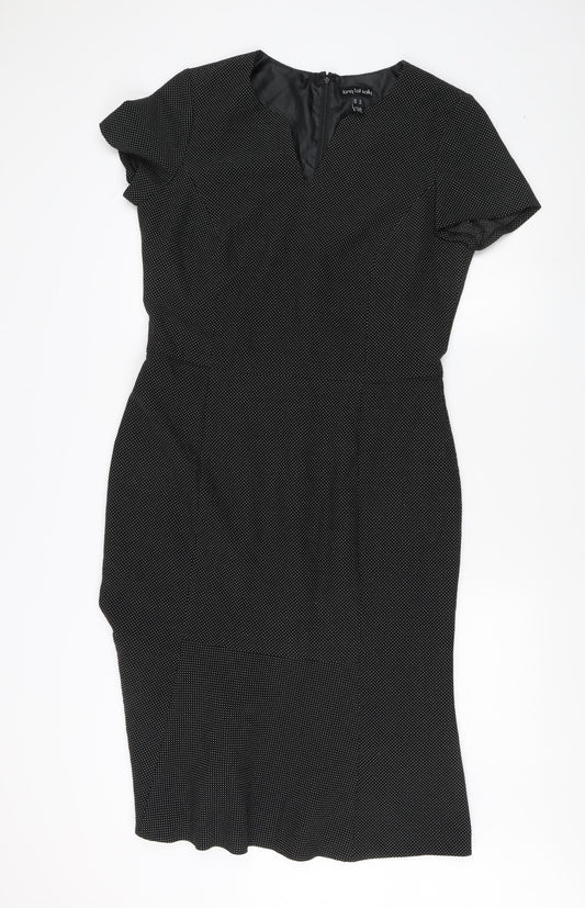 Long Tall Sally Women's Black Sheath Dress Size 14