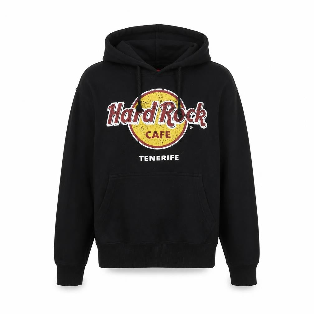 Unisex Adults UK Size XS Hard Rock Cafe Black Pullover Hoodie