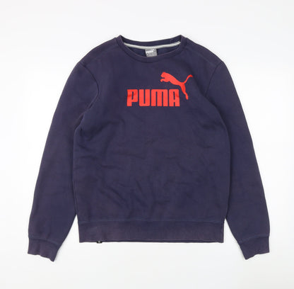 Mens UK Size S PUMA Blue Pullover Sweatshirt