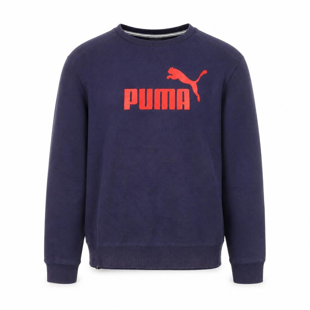 Mens UK Size S PUMA Blue Pullover Sweatshirt