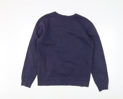 Mens UK Size S PUMA Blue Pullover Sweatshirt