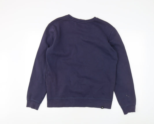 Mens UK Size S PUMA Blue Pullover Sweatshirt