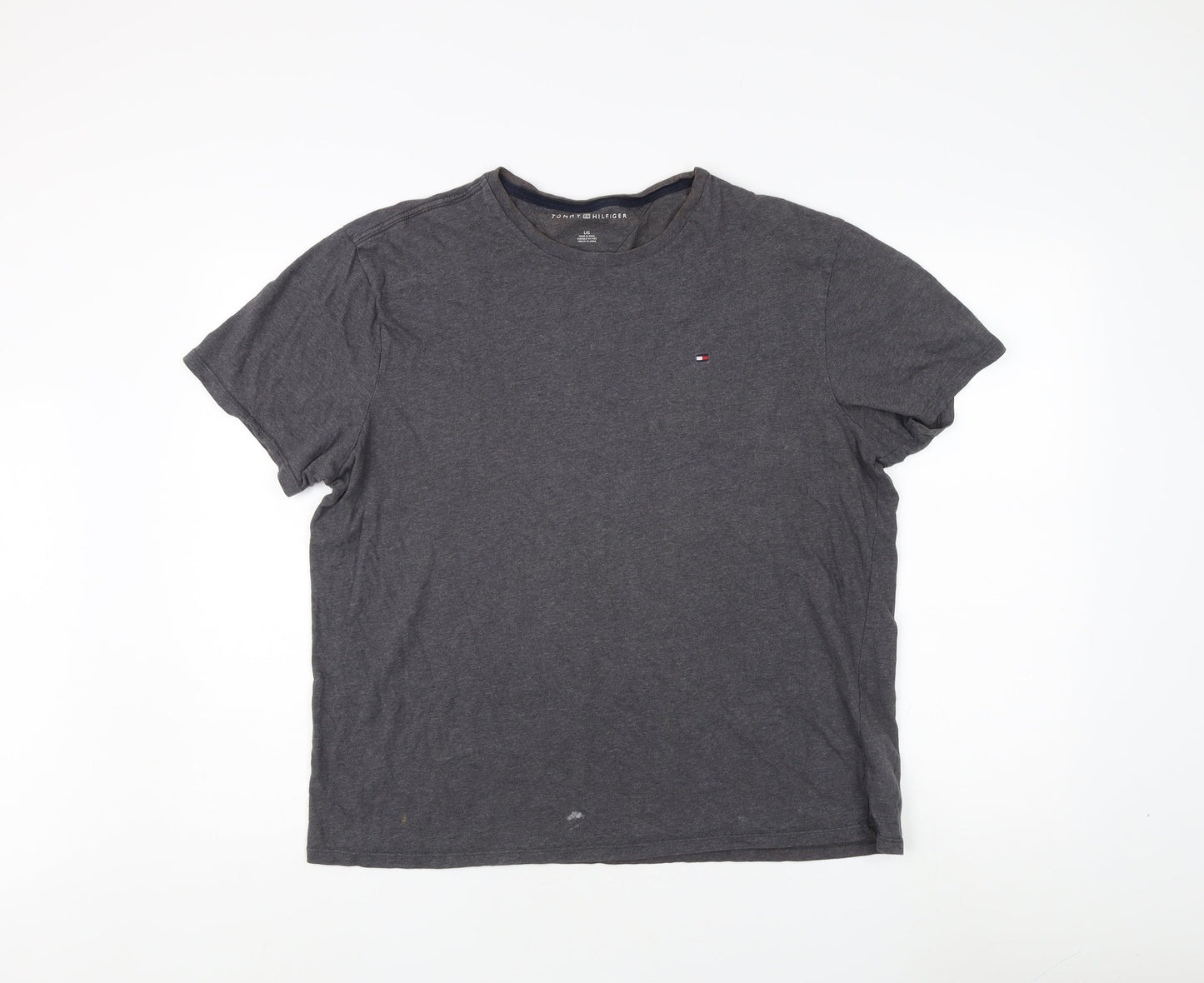 Tommy Hilfiger Men's Grey L Crew Neck T-Shirt