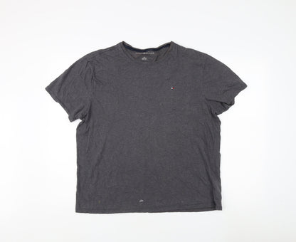 Tommy Hilfiger Men's Grey L Crew Neck T-Shirt