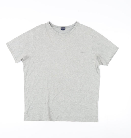 Jasper Conran Grey Cotton Unisex T-Shirt - Size S